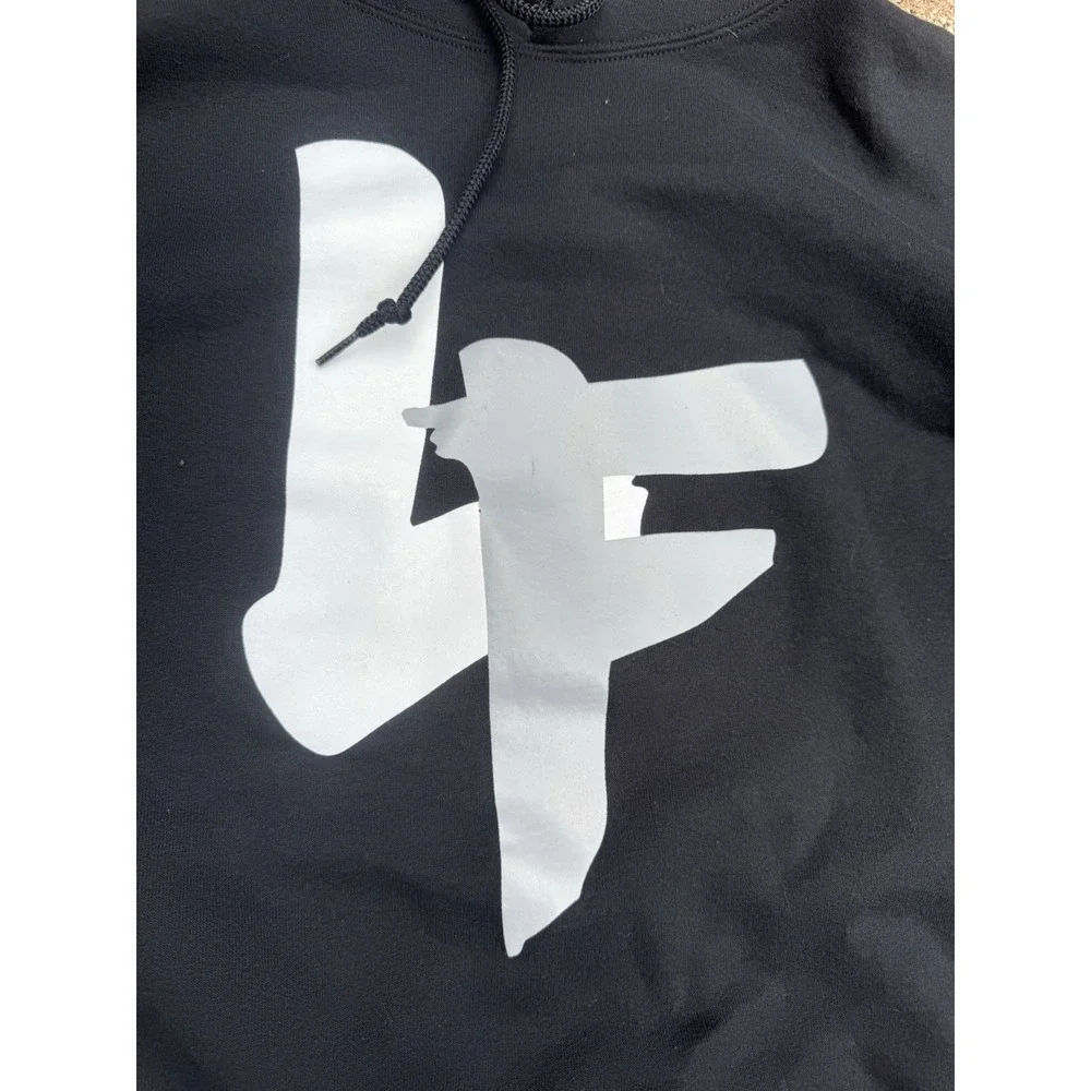 LF Black Hoodie XL‎ luxury Fit Mens Grunge Street Style Hip Hop